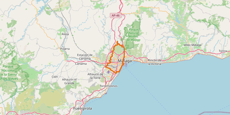 Route map for Gravel: Puerto de la Torre